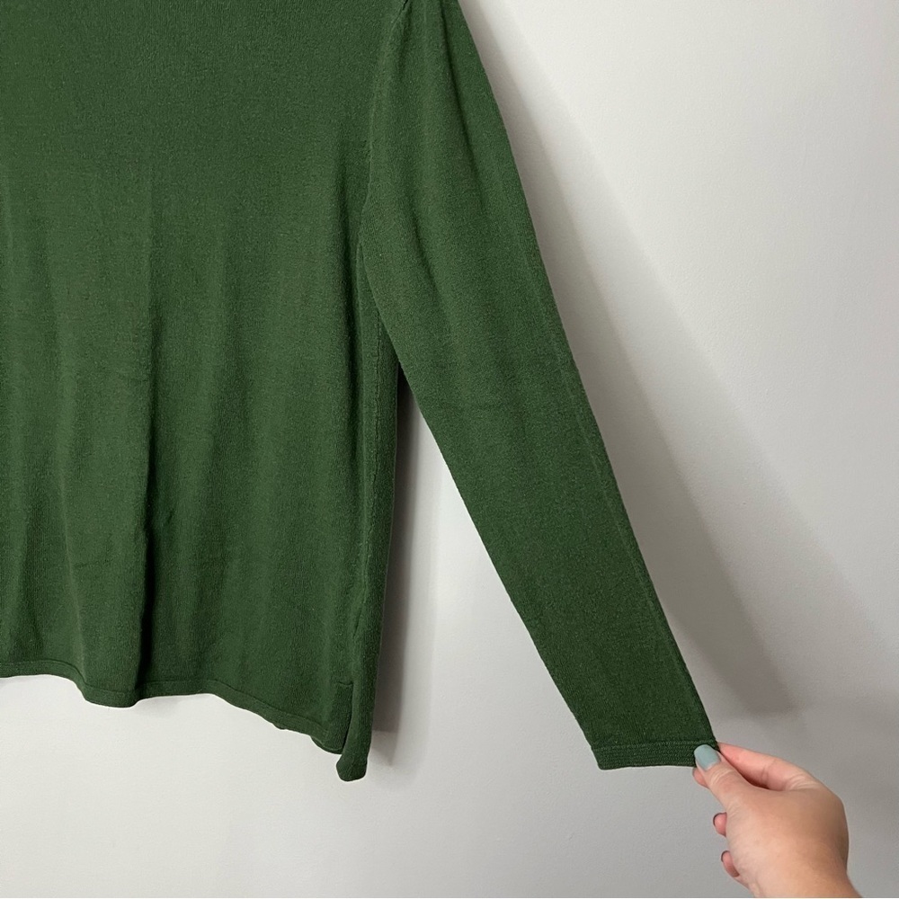Women’s J. Jill Green Basic Knit Pullover Sweater… - image 2